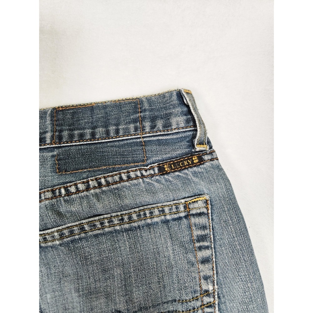 Vtg Lucky Brand Dungarees Gene‎ Montesano Jeans Men 36 Chopper Bootleg USA - Picture 7 of 11